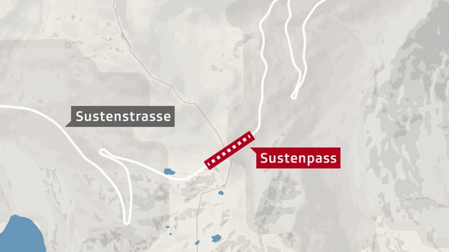 Karte vom Sustenpass. Karte vom Sustenpass.