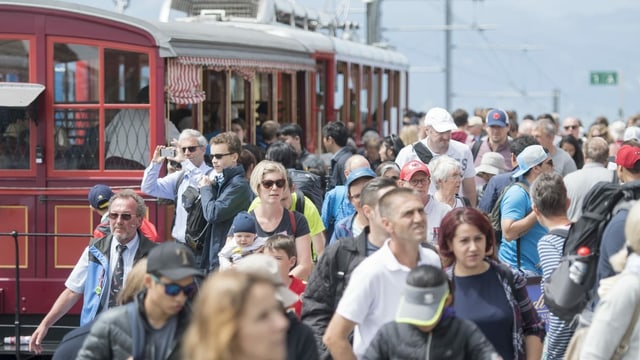 Gedränge auf der Rigi Gedränge auf der Rigi