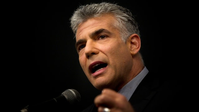 Der israelische Finanzminister Jair Lapid Der israelische Finanzminister Jair Lapid