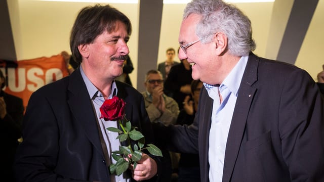 Paul Rechsteiner und Thomas Müller Paul Rechsteiner und Thomas Müller