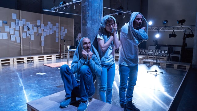 Die Darsteller des Stücks «Verminte Seelen» am Theater St. Gallen. Die Darsteller des Stücks «Verminte Seelen» am Theater St. Gallen.