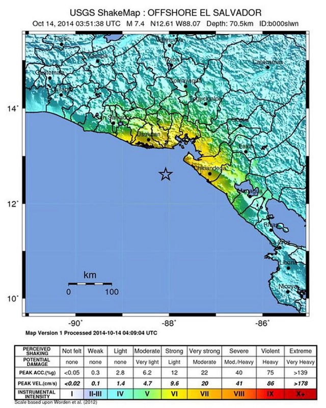 Karte des US Geological Surveys Karte des US Geological Surveys