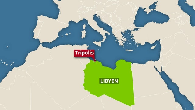 Karte von Libyen. Karte von Libyen.