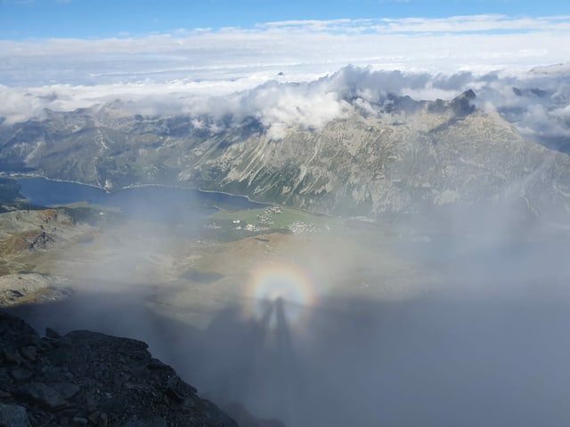 Brockengespenst auf dem Corvatsch Brockengespenst auf dem Corvatsch