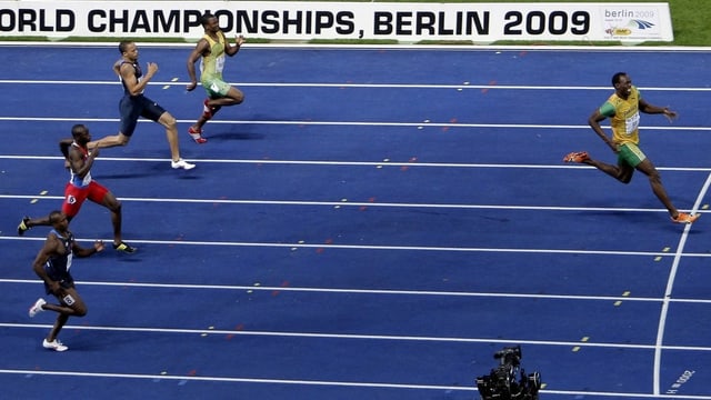 Usain Bolt liess seiner Konkurrenz in Berlin keine Chance. Usain Bolt liess seiner Konkurrenz in Berlin keine Chance.