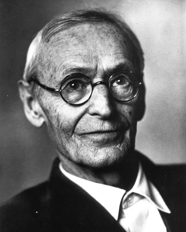 Schwarzweiss-Porträt von Hesse Schwarzweiss-Porträt von Hesse