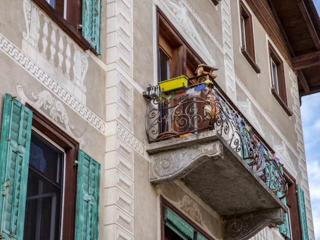 Stilvoller Vogel-Landeplatz.