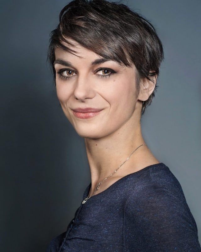Ein Porträt von Andrea Bleicher. Ein Porträt von Andrea Bleicher.