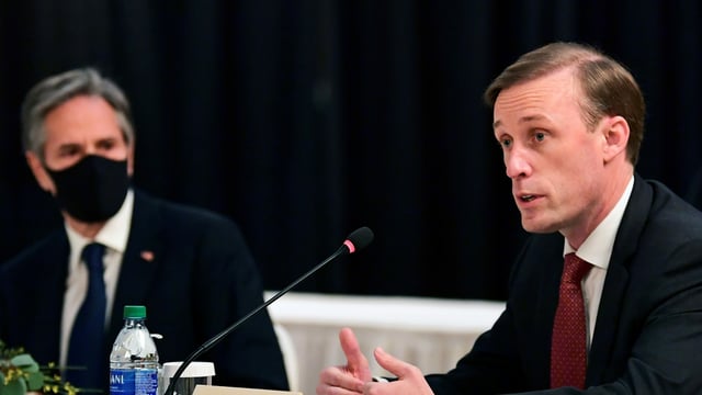 US-Aussenminister Antony Blinken und der nationale Sicherheitsberater Jake Sullivan. US-Aussenminister Antony Blinken und der nationale Sicherheitsberater Jake Sullivan.