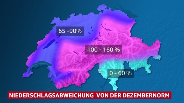 Farbfläche auf der Schweizkarte stellen die Verteilung des bisherigen Monatsniederschlags dar. Farbfläche auf der Schweizkarte stellen die Verteilung des bisherigen Monatsniederschlags dar.