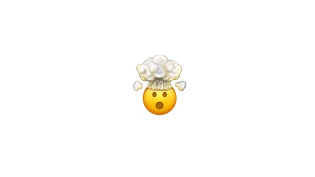 Smiley mit platzendem Kopf Smiley mit platzendem Kopf