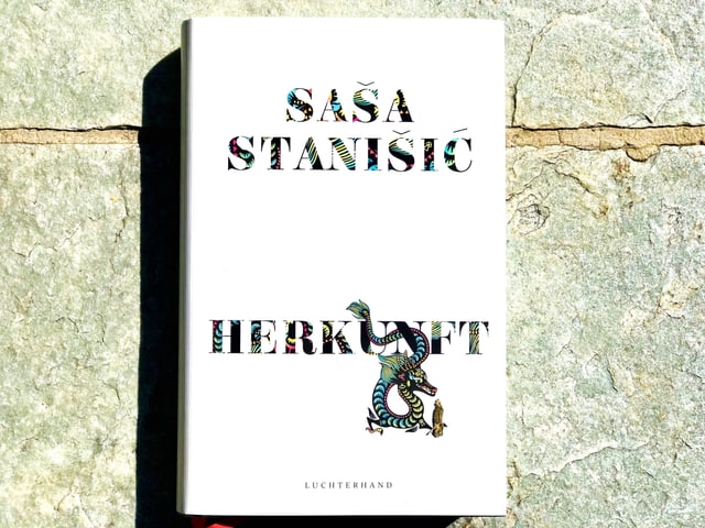 Das Buch «Herkunft» von Saša Stanišić liegt auf einem Steinboden Das Buch «Herkunft» von Saša Stanišić liegt auf einem Steinboden