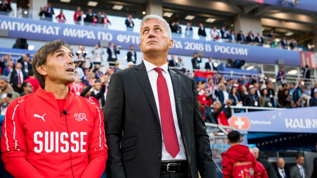 Assistent Antonio Manicone und Coach Vladimir Petkovic. Assistent Antonio Manicone und Coach Vladimir Petkovic.