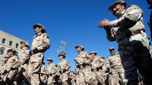 Parade der libyschen Armee. Parade der libyschen Armee.