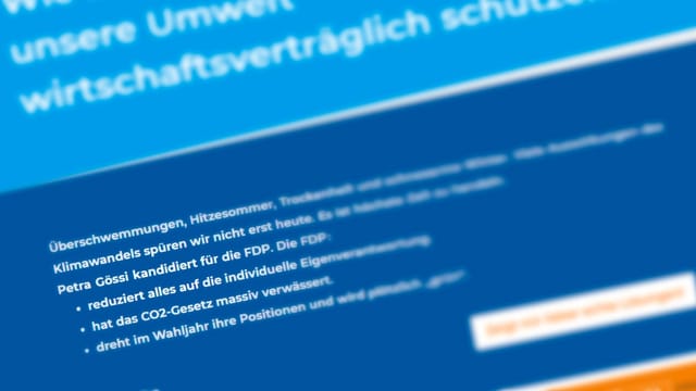 Eine Internetseite. Eine Internetseite.