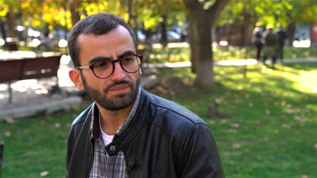 Der armenische Geiger Hayk_Makijan in der armenischen Hauptstadt Jerewan. Der armenische Geiger Hayk_Makijan in der armenischen Hauptstadt Jerewan.