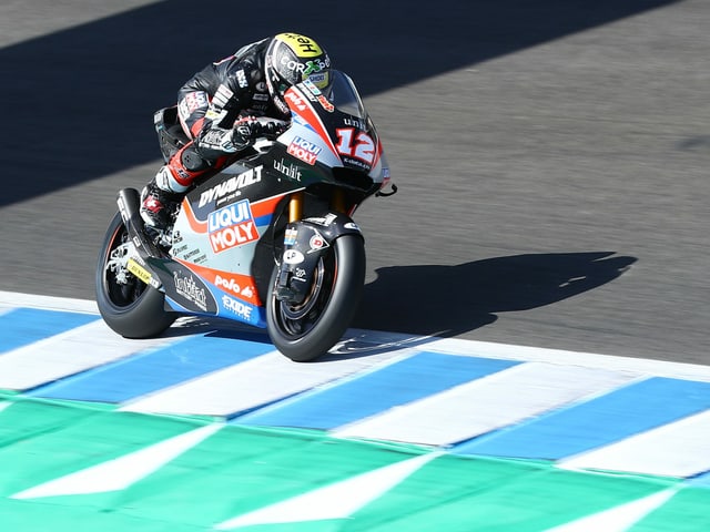 Tom Lüthi in Jerez. Tom Lüthi in Jerez.