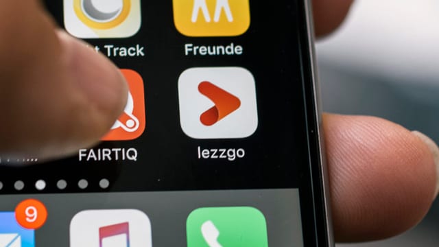 Lezzgo-App-Icon auf einem iPhone-Bildshirm Lezzgo-App-Icon auf einem iPhone-Bildshirm