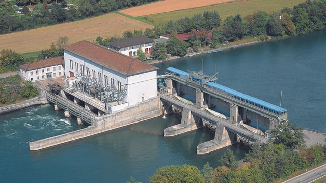 Das umstrittene Wasserkraftwerk Reckingen im Zurzibiet