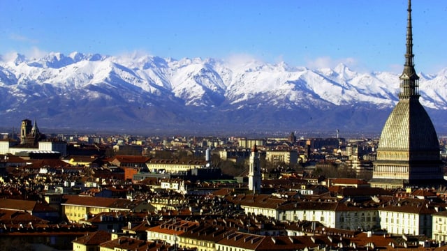 Blick auf Turin. Blick auf Turin.