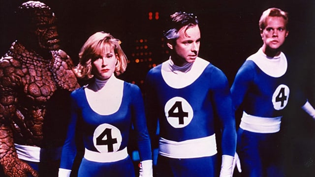 Das Heldenquartett The Fantastic Four aus dem gleichnamigen Film aus dem Jahr 1994. Das Heldenquartett The Fantastic Four aus dem gleichnamigen Film aus dem Jahr 1994.