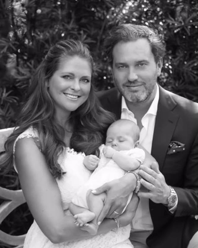 Prinzessin Madeleine, Chris O'Neill, Baby Leonore Prinzessin Madeleine, Chris O'Neill, Baby Leonore