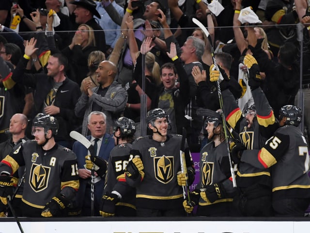 Spieler der Golden Knights. Spieler der Golden Knights.