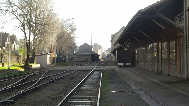 Geleise auf dem Areal der chemischen Fabrik Geleise auf dem Areal der chemischen Fabrik