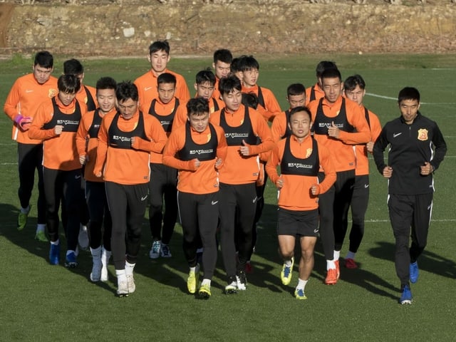 Das Fussball-Team aus Wuhan. Das Fussball-Team aus Wuhan.