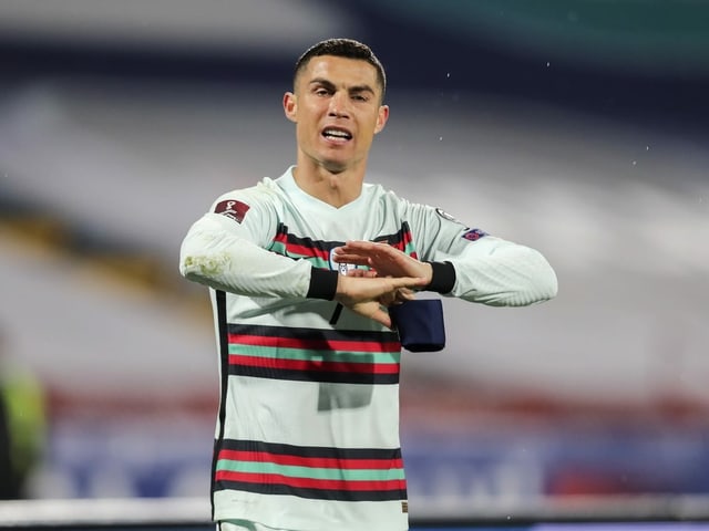 Cristiano Ronaldo wütend