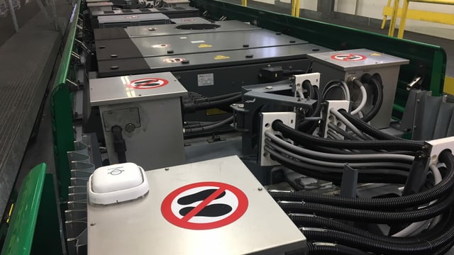 Sensor auf Tramdach Sensor auf Tramdach