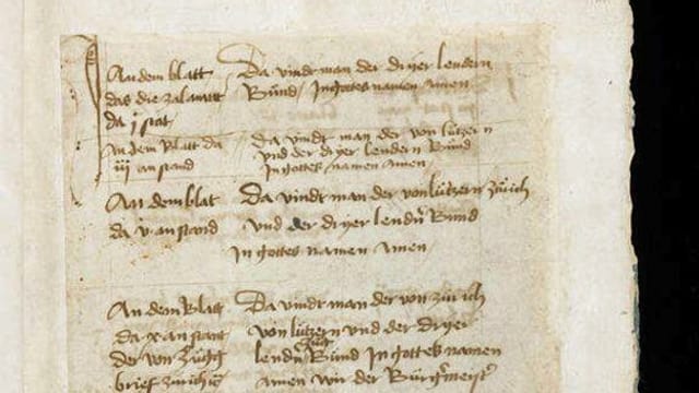 eine Seite des historischen weissen Buches von Sarnen. eine Seite des historischen weissen Buches von Sarnen.