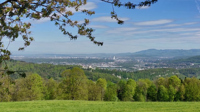 Blick auf Basel von Himmelried aus Blick auf Basel von Himmelried aus