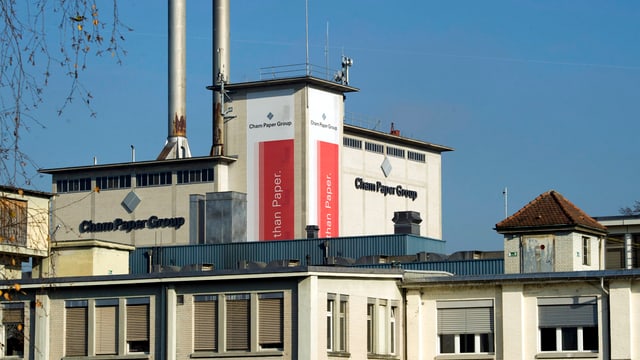 Das Gebäude der Cham Paper Group in Cham Das Gebäude der Cham Paper Group in Cham