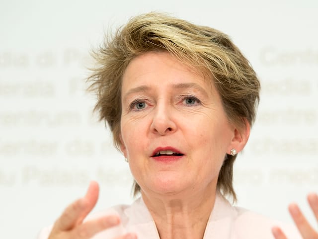 Bundesrätin Simonetta Sommaruga. Bundesrätin Simonetta Sommaruga.
