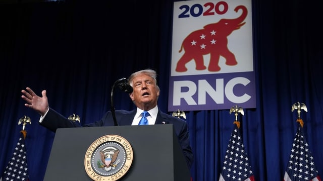 Trump am Parteitag Trump am Parteitag