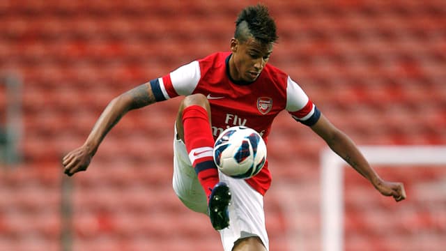 Martin Angha während einer Partie mit Arsenal. Martin Angha während einer Partie mit Arsenal.