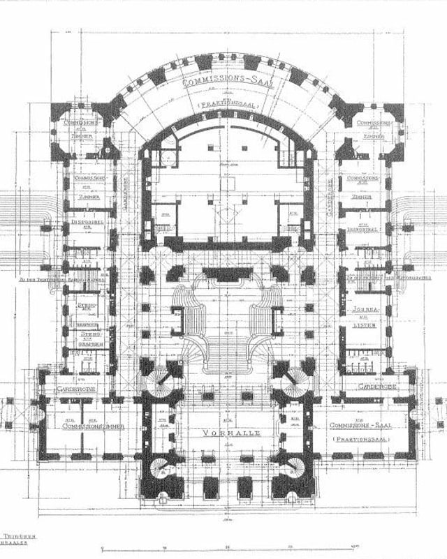 Grundriss Parlamentsgebäude, 1896 Grundriss Parlamentsgebäude, 1896