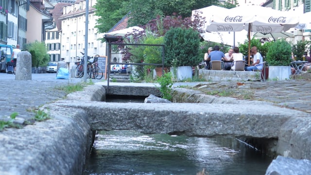 Mattebach, der durchs Quartier fliesst. Mattebach, der durchs Quartier fliesst.