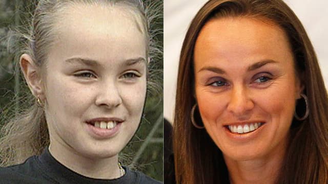 Zwei Fotos von Martina Hingis Zwei Fotos von Martina Hingis