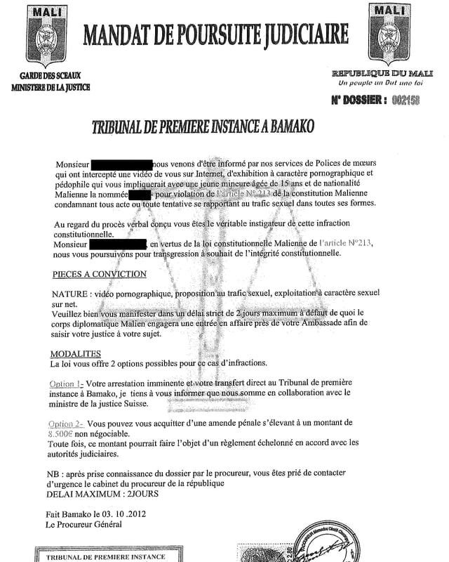 Ein gefälschter Schuldbrief. Ein gefälschter Schuldbrief.