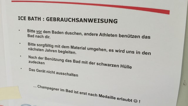 Anschlag mit Verhaltensregeln