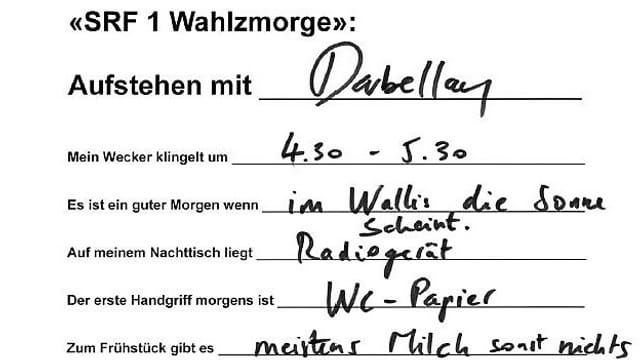 Die Handschrift von Christophe Darbellay. Die Handschrift von Christophe Darbellay.