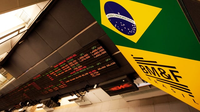 Blick in die Börse von São Paulo Blick in die Börse von São Paulo