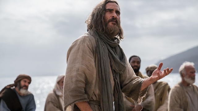 Joaquin Phoenix in seiner Rolle als Jesus. Joaquin Phoenix in seiner Rolle als Jesus.