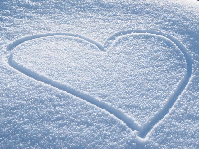 Herz im Schnee Herz im Schnee