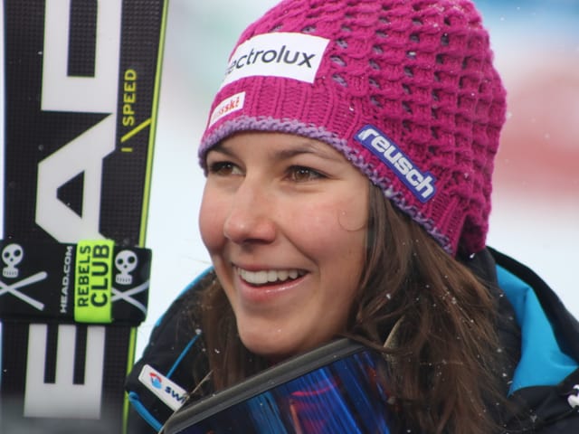 Strahlende Skifahrerin Wendy Holdener Strahlende Skifahrerin Wendy Holdener