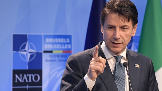 Italiens Ministerpräsident Giuseppe Conte Italiens Ministerpräsident Giuseppe Conte