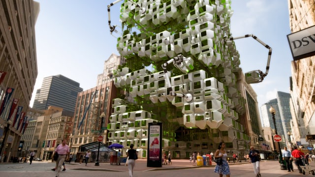 Archtiekturmodell für «EcoPods» von Höweler + Yoon Architecture und Squared Design Lab, 2009. Archtiekturmodell für «EcoPods» von Höweler + Yoon Architecture und Squared Design Lab, 2009.