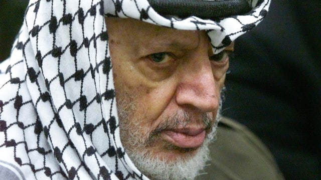 Porträt von Jassir Arafat. Porträt von Jassir Arafat.